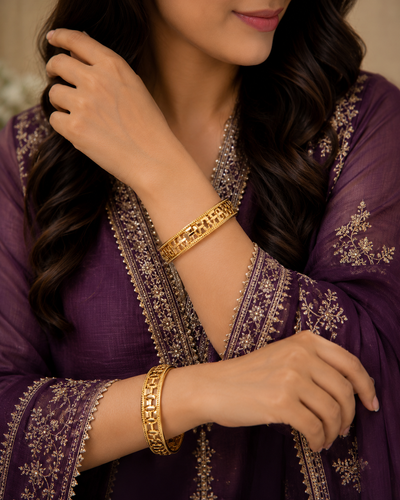 GOLD BANGLES - 4
