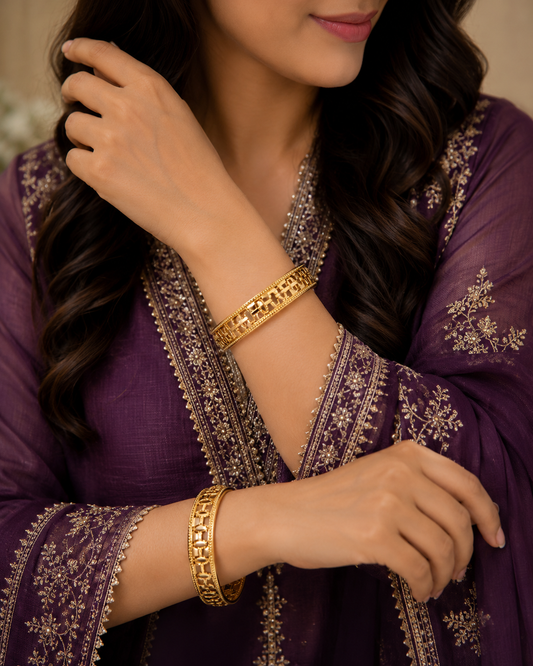 GOLD BANGLES - 4