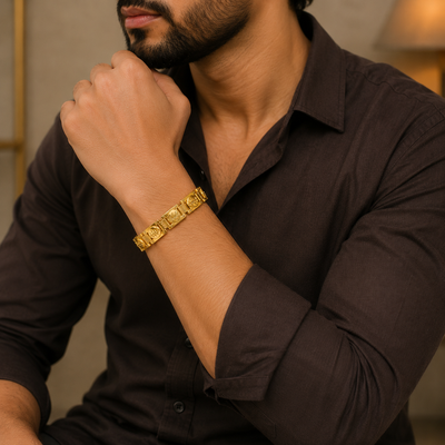 GOLD MENS BRACELET - 7