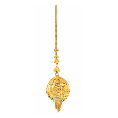 Classic Detailed Pendant Maang Tika