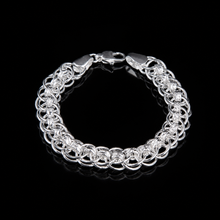 Men's Interwoven Silver Link Bracelet