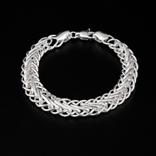 Men's Double-Weave Silver Bracelet