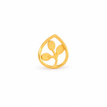 Teardrop Three-Leaf Nose Pin