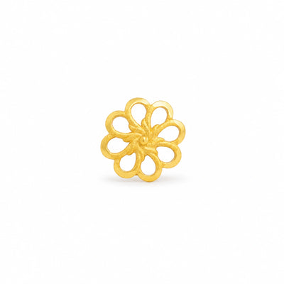 Open Floral Petal Nose Pin