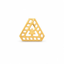 Geometric Triangular Tree Motif Nose Pin