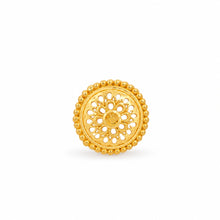 Round Floral Mandala Nose Pin