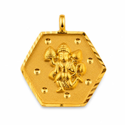Round Openwork Frame Devotional Pendant