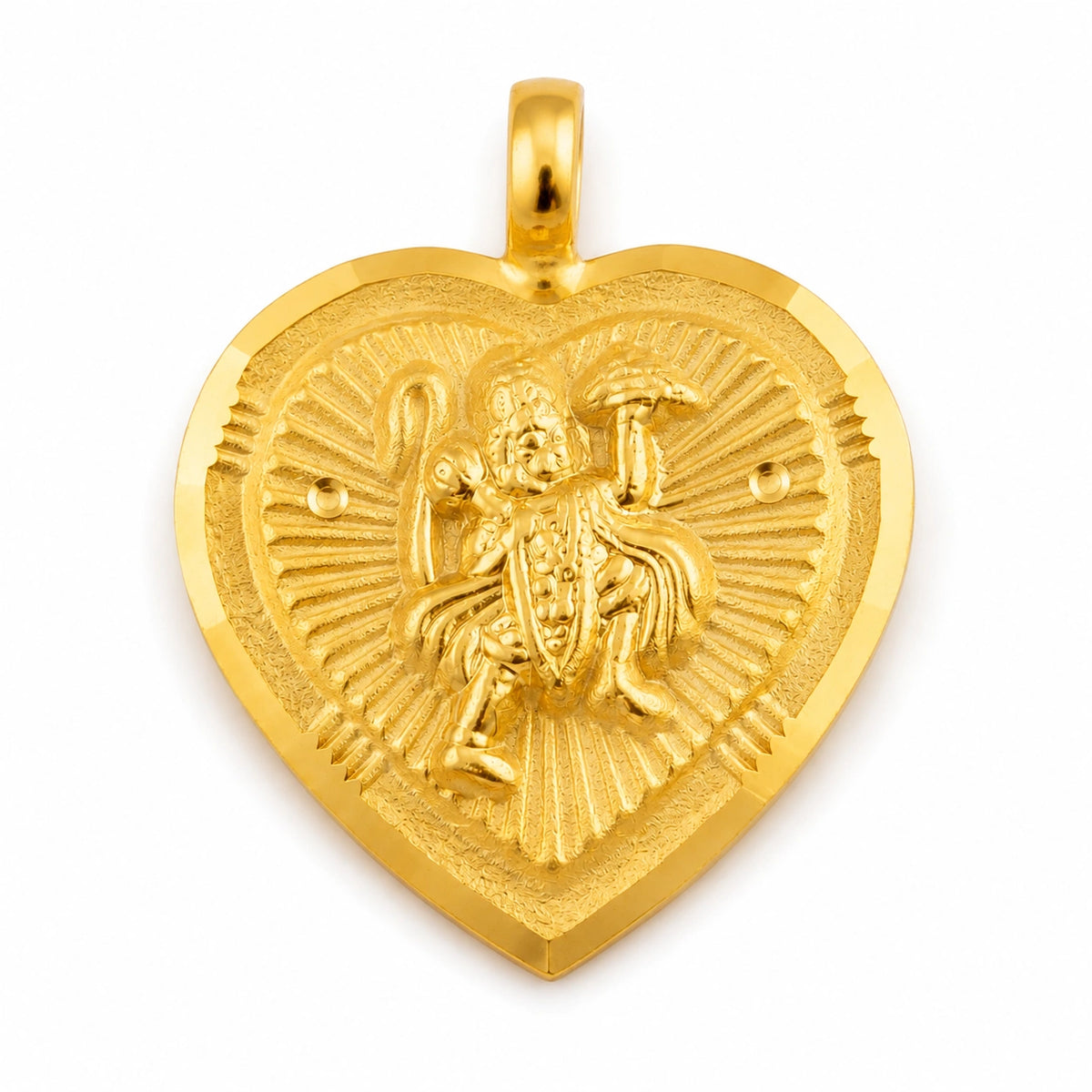 Round Beaded Border Devotional Pendant