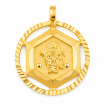 Heart-Shaped Textured Relief Devotional Pendant