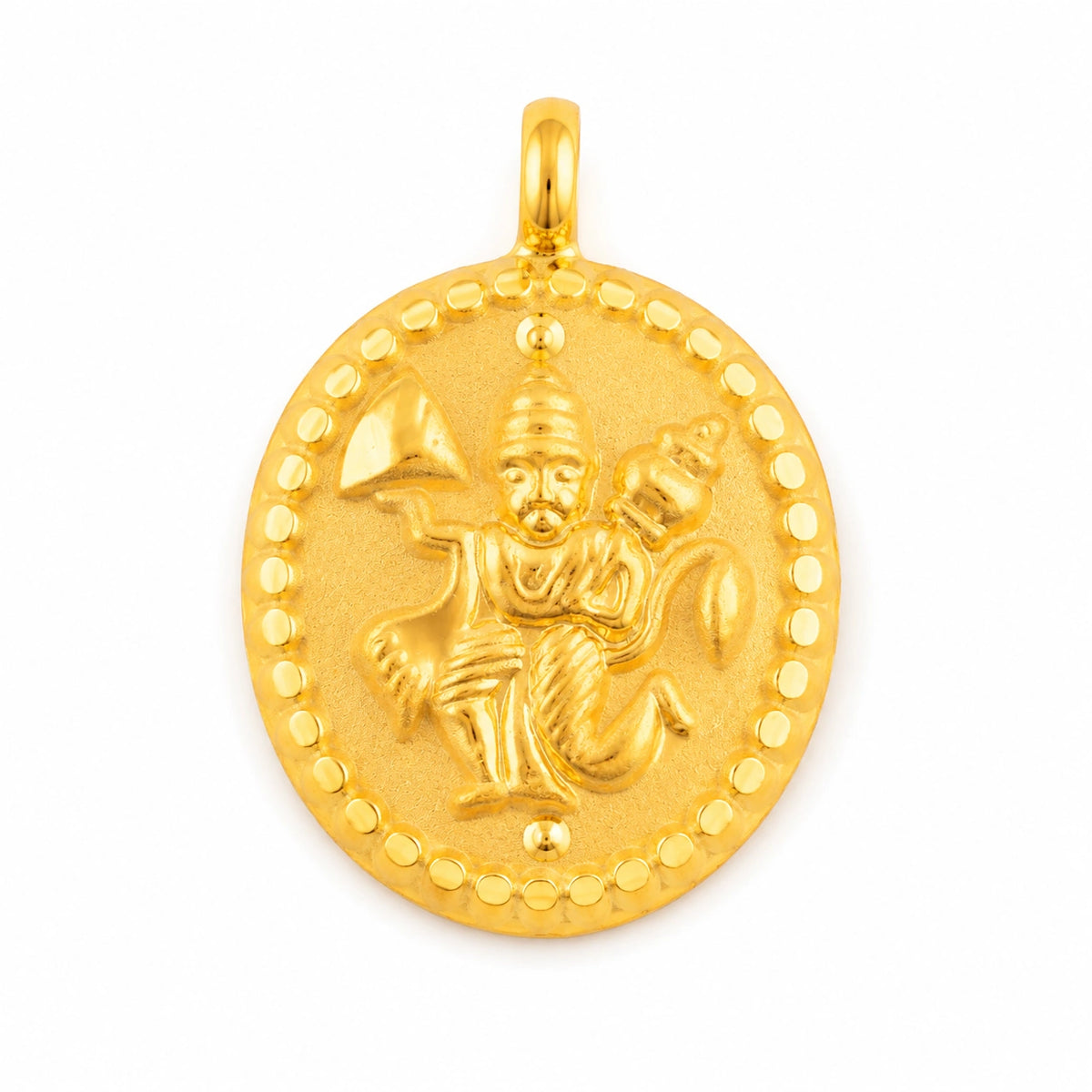 Hexagonal Ganesha Motif Pendant