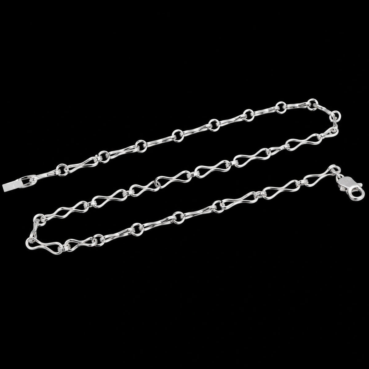 Infinity Loop Silver Chain