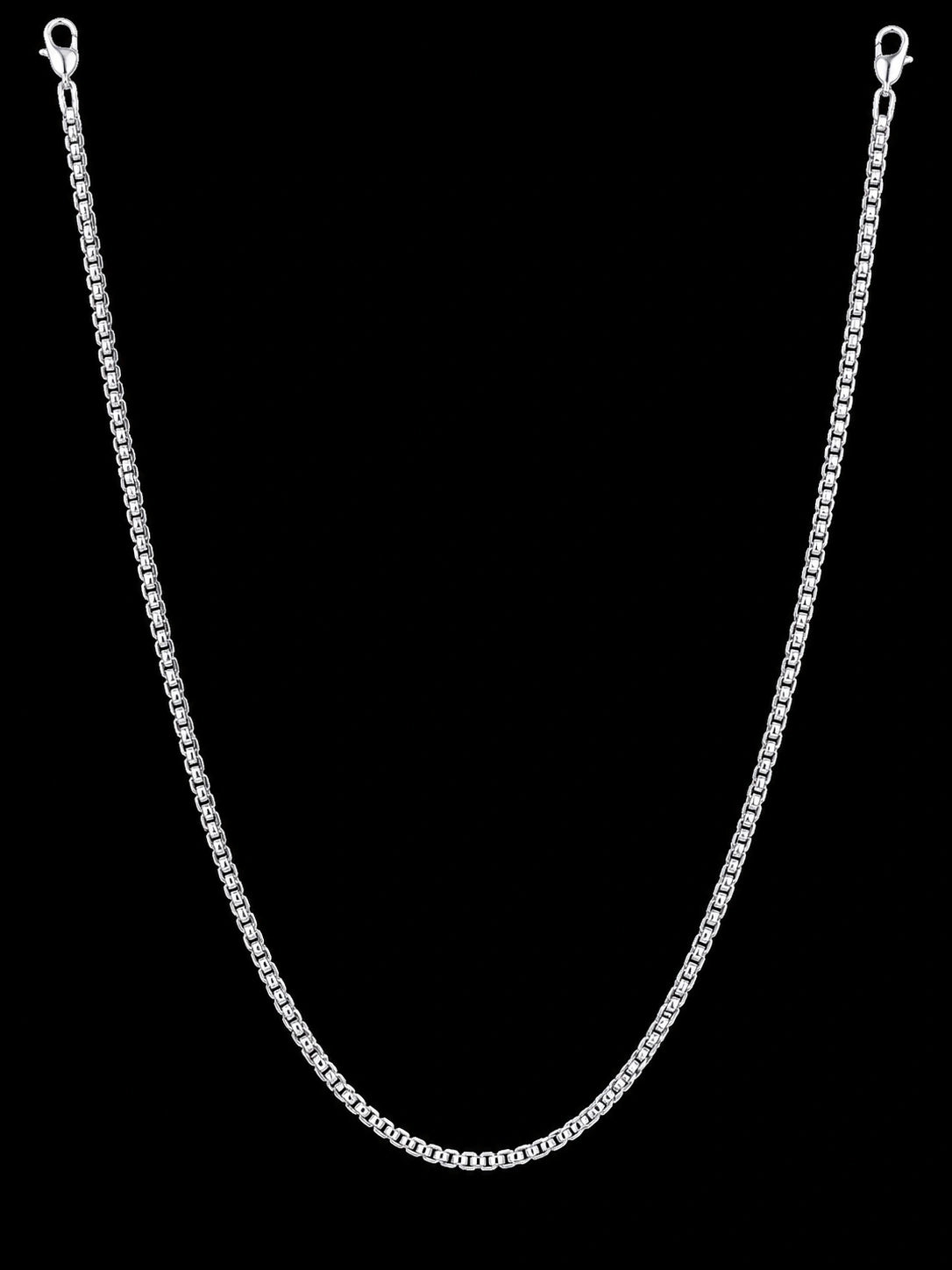 Classic Box Link Silver Chain