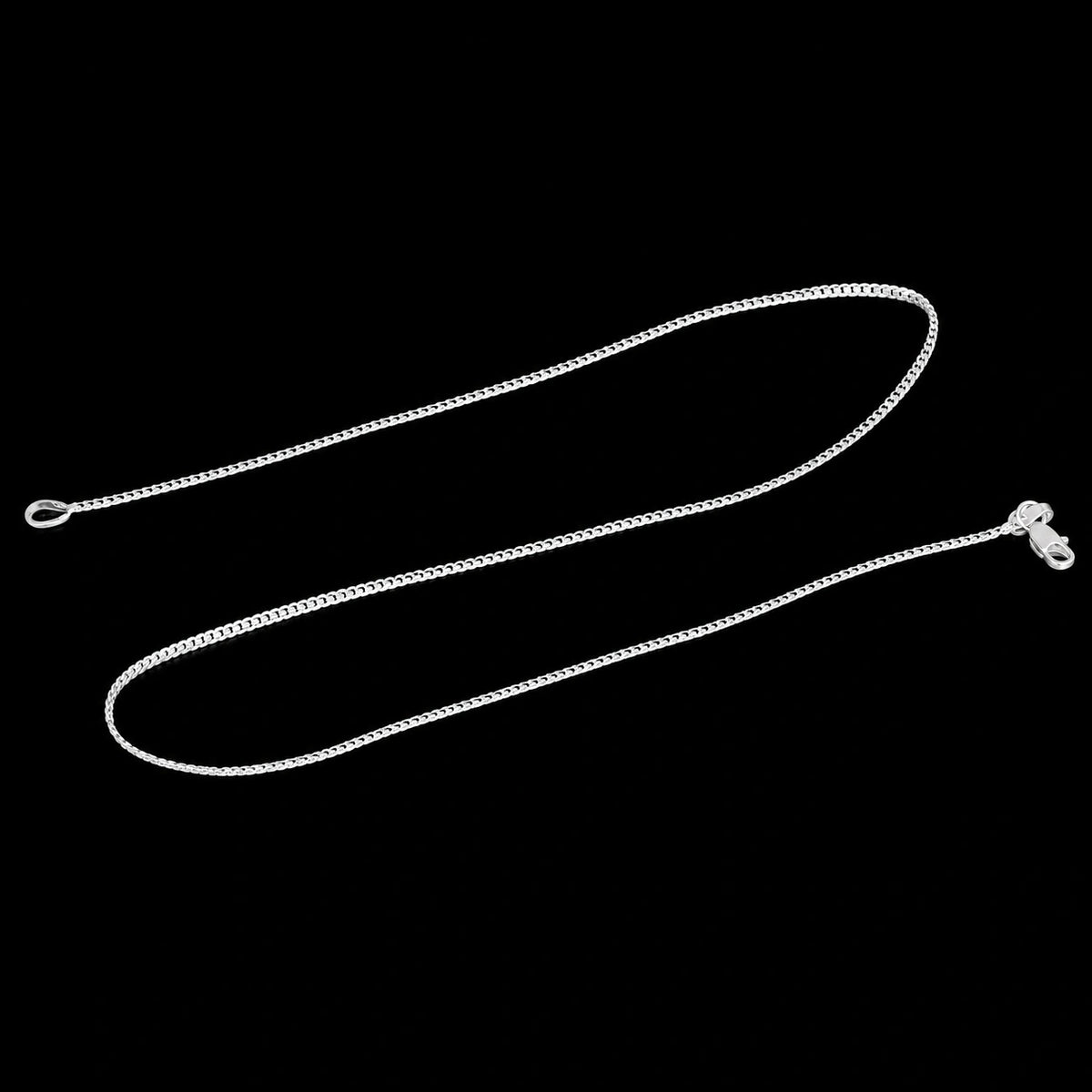 Lightweight Fine Link Silver Chain
